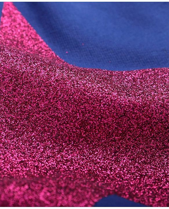 Pine Kids Full Length Comfort Fit Lounge Pants with Glitter Stars - Navy Blue