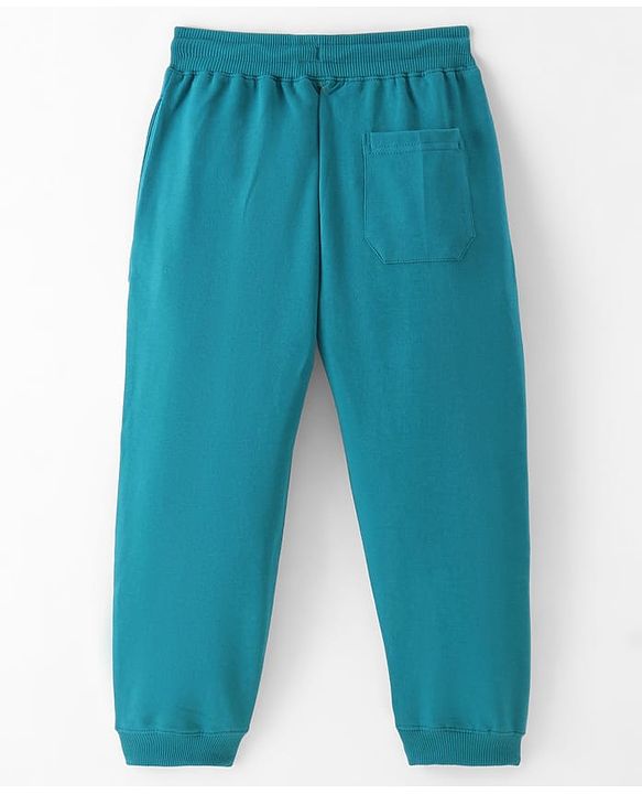 Pine Kids Full Length Track Pants Skater Print - Teal Blue