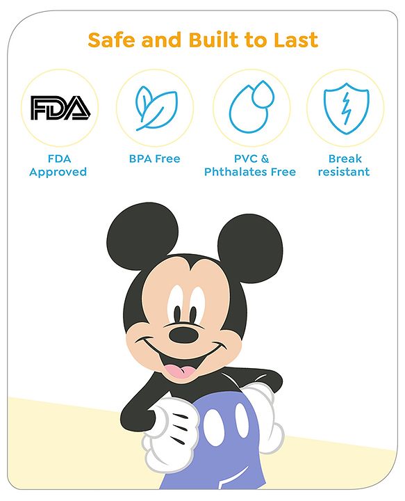 Babyhug Disney Mickey Mouse Soft Powder Puff - Blue