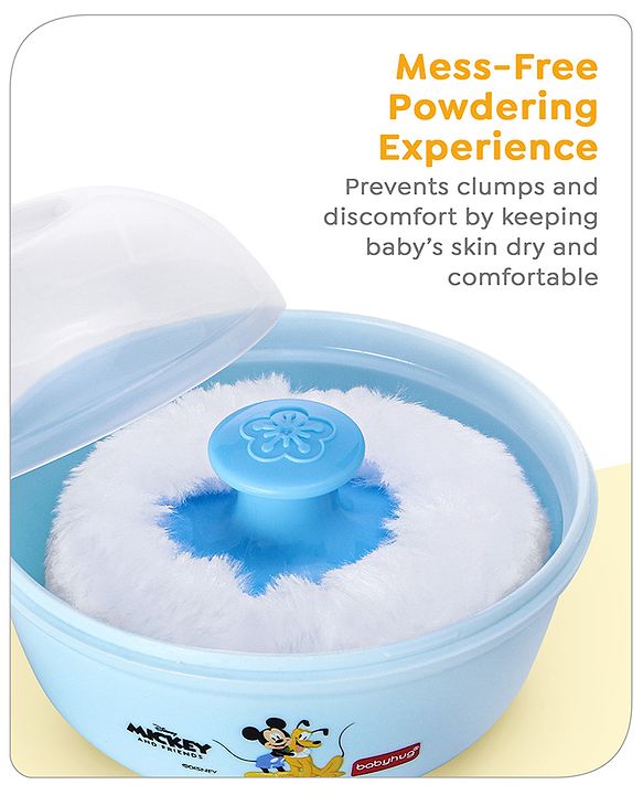 Babyhug Disney Mickey Mouse Soft Powder Puff - Blue