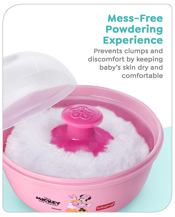 Babyhug Disney Mickey Mouse Soft Powder Puff - Blue