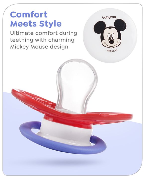 Babyhug Disney Mickey Mouse Pacifier - Red