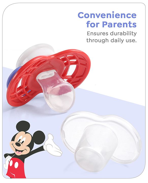 Babyhug Disney Mickey Mouse Pacifier - Red