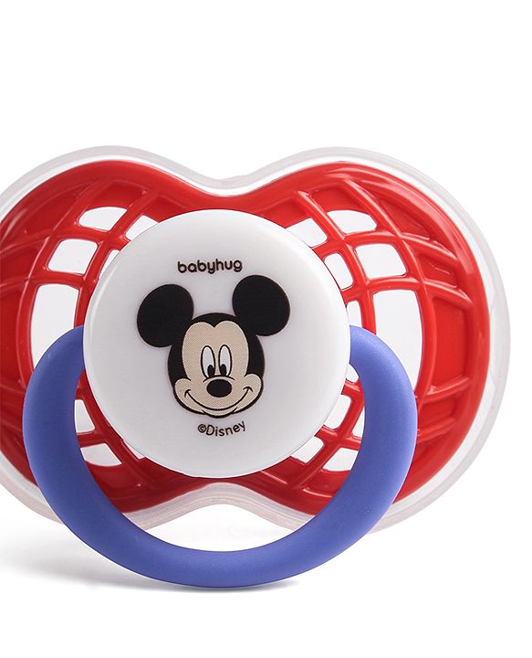 Babyhug Disney Mickey Mouse Pacifier - Red