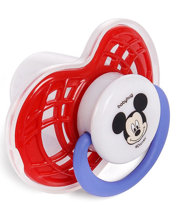 Babyhug Disney Mickey Mouse Pacifier - Red