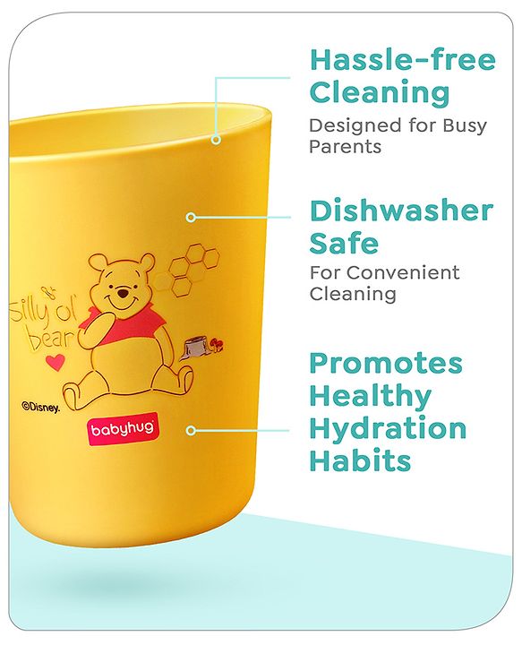 Babyhug Disney Mickey Mouse Tumbler Cup| Food Grade Material| Lightweight & Sturdy| Dishwasher Safe| For Hot & Cold Beverages| BPA Free Blue - 180 ml