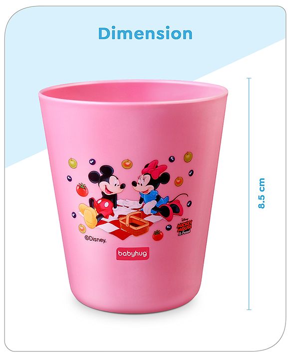 Babyhug Disney Mickey Mouse Tumbler Cup| Food Grade Material| Lightweight & Sturdy| Dishwasher Safe| For Hot & Cold Beverages| BPA Free Blue - 180 ml