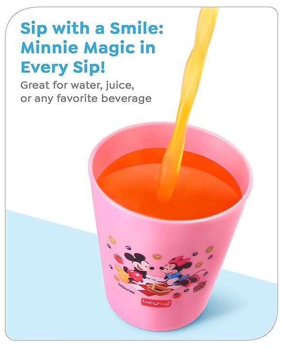 Babyhug Disney Mickey Mouse Tumbler Cup| Food Grade Material| Lightweight & Sturdy| Dishwasher Safe| For Hot & Cold Beverages| BPA Free Blue - 180 ml