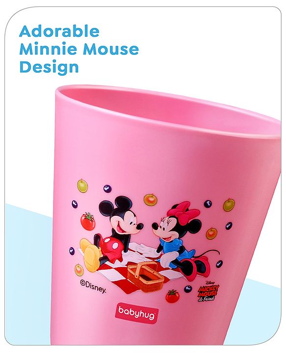 Babyhug Disney Mickey Mouse Tumbler Cup| Food Grade Material| Lightweight & Sturdy| Dishwasher Safe| For Hot & Cold Beverages| BPA Free Blue - 180 ml