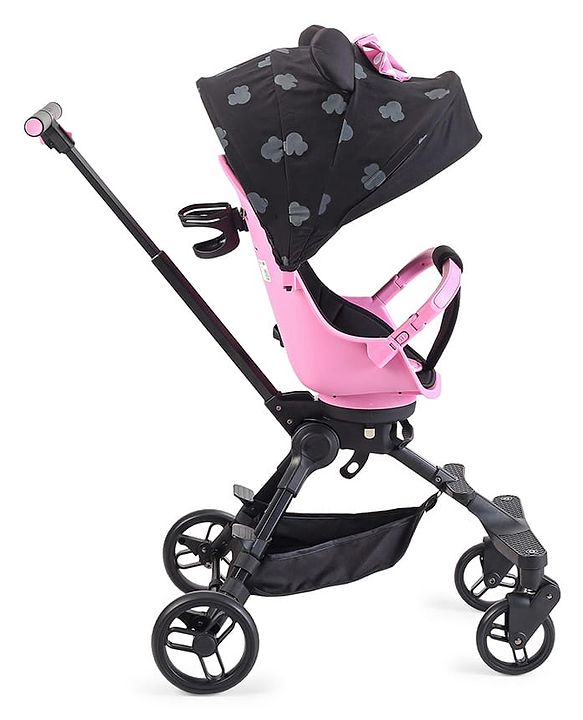 Babyhug Disney Stroller with playful Disney Themed Designs - Pink