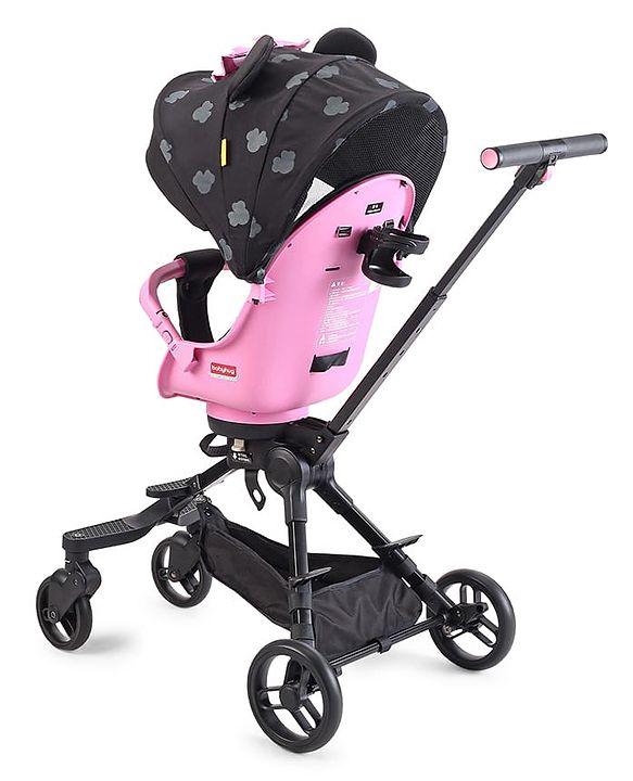 Babyhug Disney Stroller with playful Disney Themed Designs - Pink