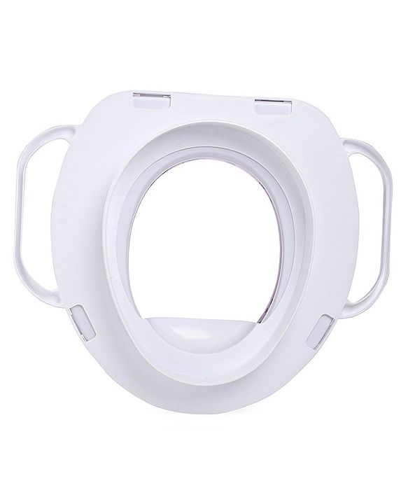Babyhug Baby Potty Seat with Handle & Multicolour Print -  Blue & Red