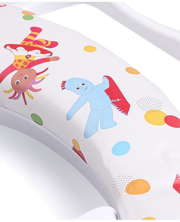 Babyhug Baby Potty Seat with Handle & Multicolour Print -  Blue & Red