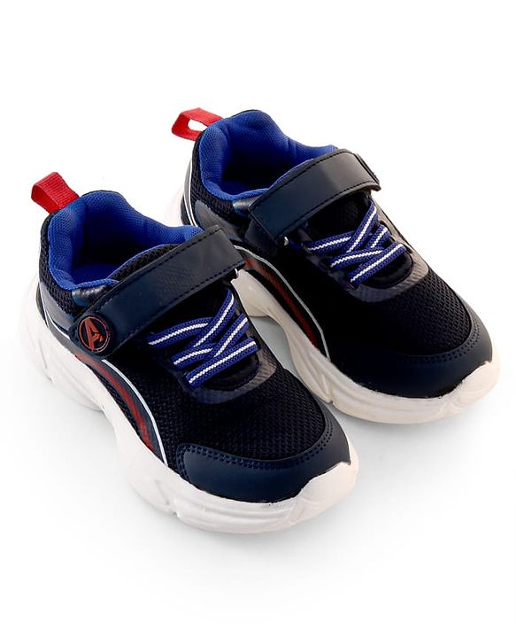Pine Kids Marvel Avengers Sneaker Shoes With Velcro Closure - Navy Blue