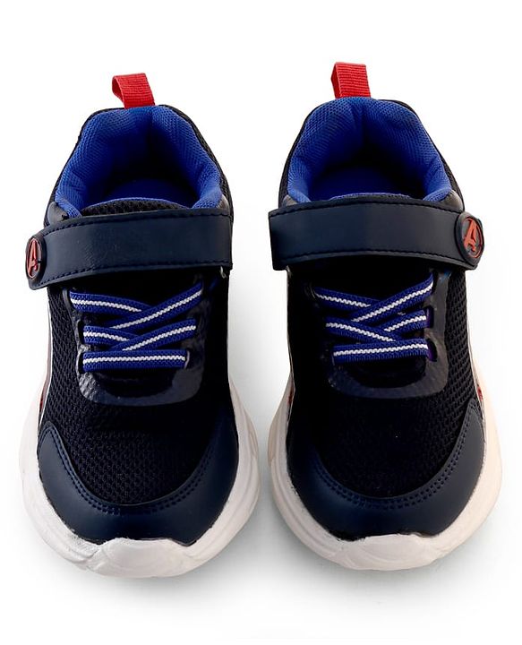 Pine Kids Marvel Avengers Sneaker Shoes With Velcro Closure - Navy Blue