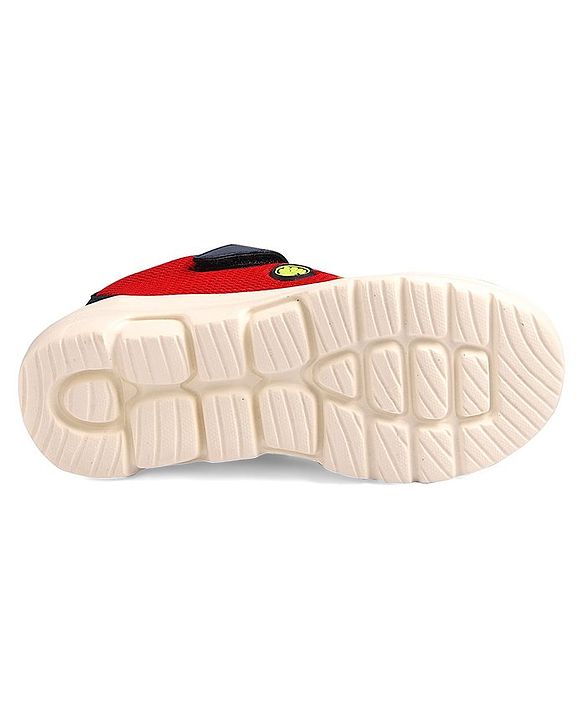 Pine Kids Marvel Velcro Closure Sneakers With Avengers Jibbitz Applique - Red