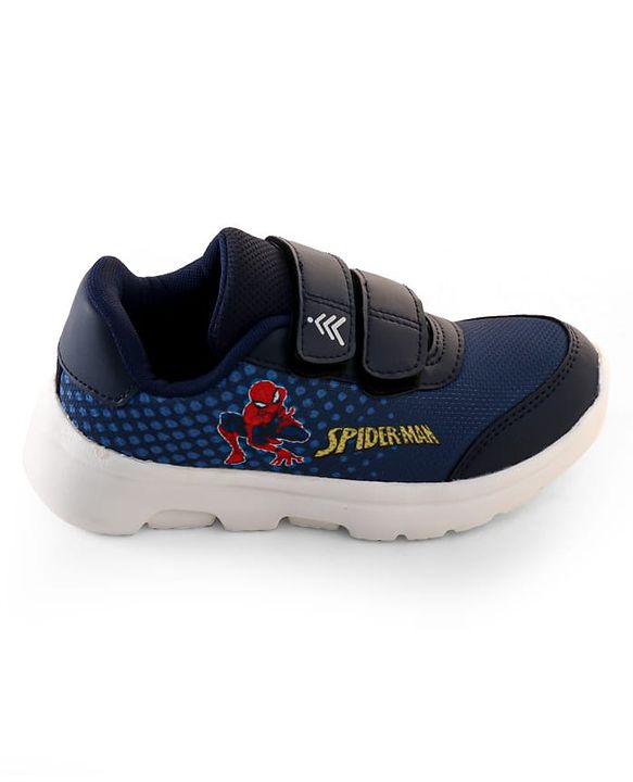 Pine Kids Marvel Spiderman Sneaker Shoes With Velcro Closure - Navy Blue