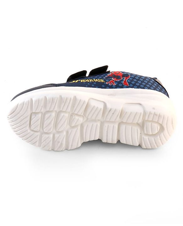 Pine Kids Marvel Spiderman Sneaker Shoes With Velcro Closure - Navy Blue