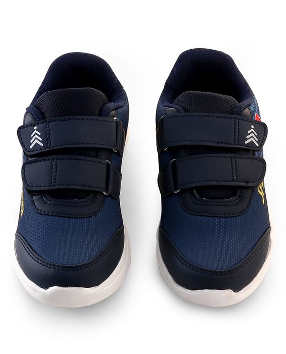 Pine Kids Marvel Spiderman Sneaker Shoes With Velcro Closure - Navy Blue