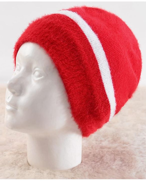 Pine Kids Knit Soild Winter Caps - Red