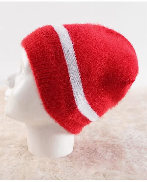 Pine Kids Knit Soild Winter Caps - Red
