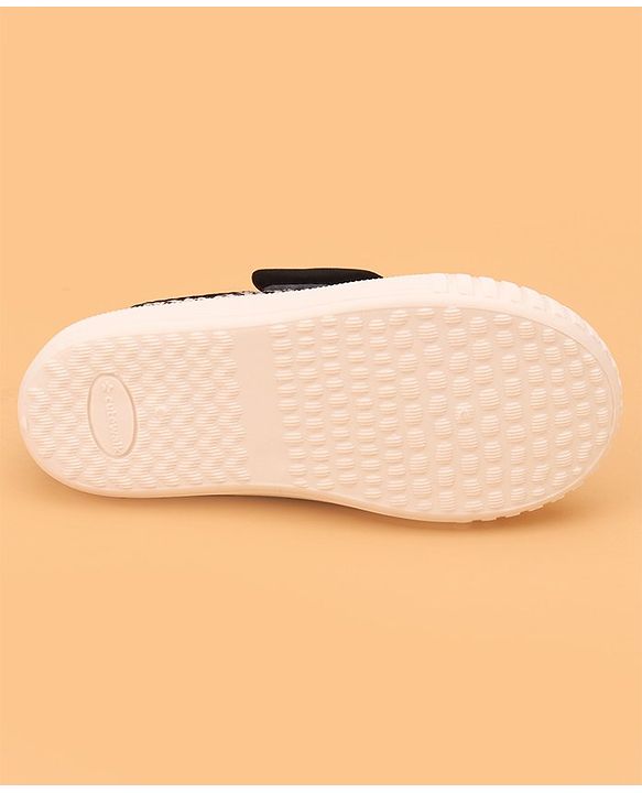 Cute Walk by Babyhug Velcro Closure Casual Shoes With Bow Applique - Black