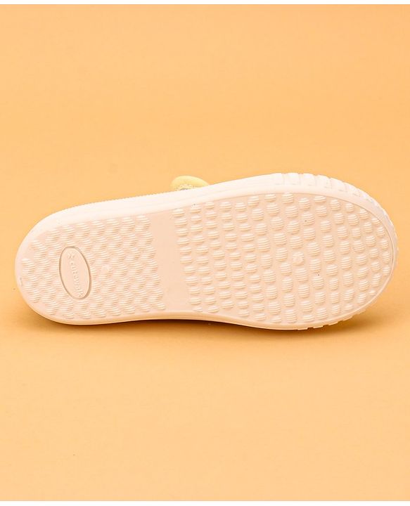 Cute Walk by Babyhug Casual Lace Up Shoes With Bow Applique - Yellow