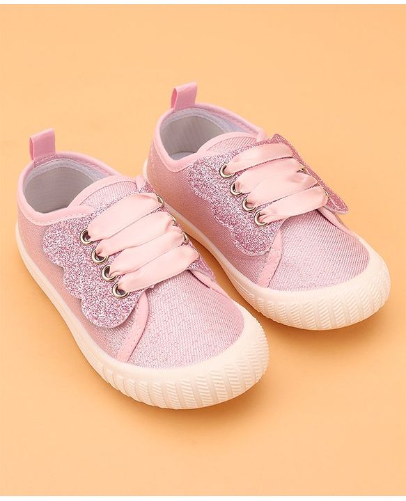 Cute Walk by Babyhug Slip On Glittery Casual Shoes - Pink