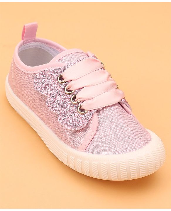 Cute Walk by Babyhug Slip On Glittery Casual Shoes - Pink