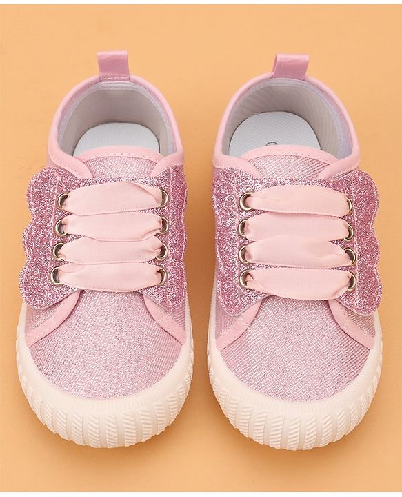 Cute Walk by Babyhug Slip On Glittery Casual Shoes - Pink