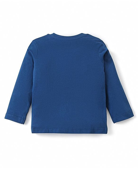 Babyhug Cotton Knit Full Sleeves Night Suits With Football & Dino Print Pack Of 2 - Green & Blue