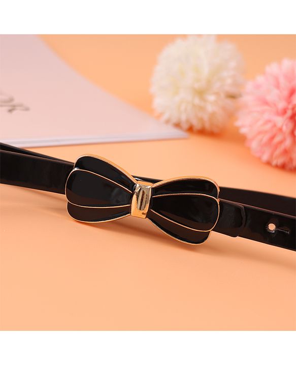 Pine Kids Bow Buckle Belt Free Size - Black