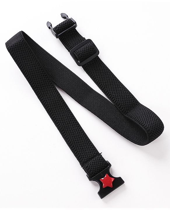 Babyhug Belts with Red Star Free Size Unisex - Black