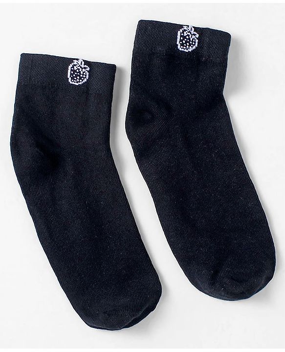 Pine Kids Knit Ankle Length Silvadur Antimicrobial Strawberry Designed Socks Pack Of 3 ( Color May Vary )