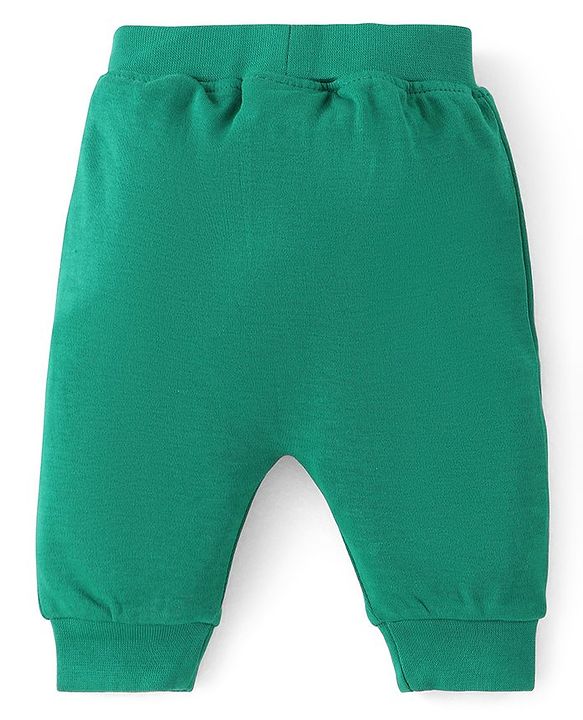 Babyhug Knit Full Length Santa Claus & Striped Diaper Pants Pack Of 3 - Multicolour