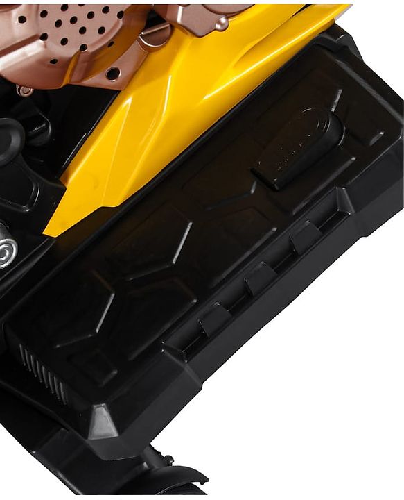 Babyhug CBR Rechargeable EV Battery Operated Ride On Bike with Music & LED Lights - Yellow