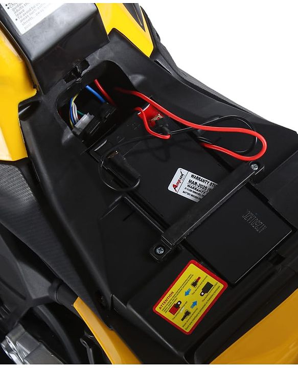 Babyhug CBR Rechargeable EV Battery Operated Ride On Bike with Music & LED Lights - Yellow