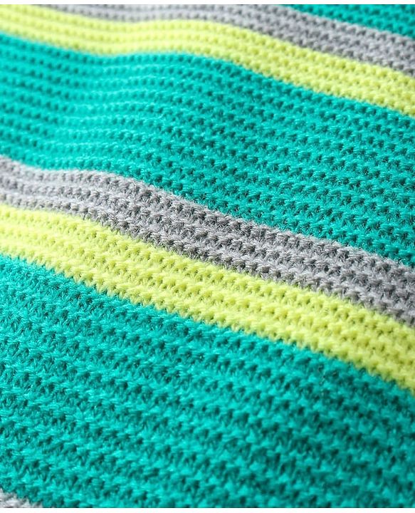 Pine Kids Full Sleeves Front Open  Hood Sweater With Stripes - Mint Green