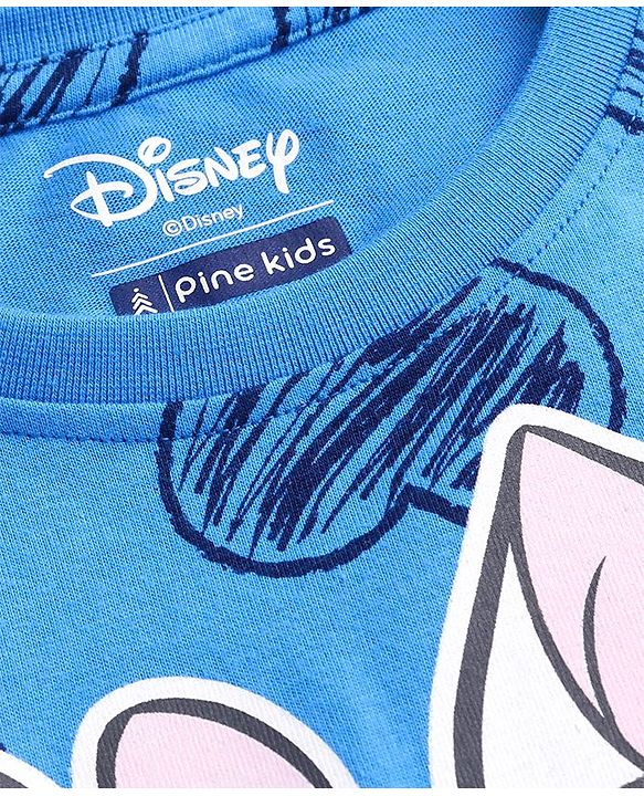 Pine Kids Disney Full Sleeves Night Suit With Aristocats Marie Graphics - Blue