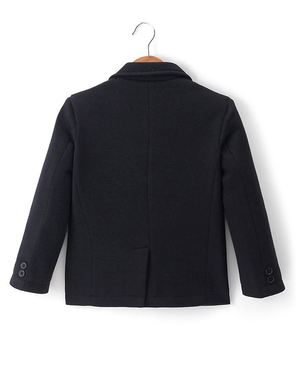 Pine Kids Full Sleeves Solid Colour Blazer - Black