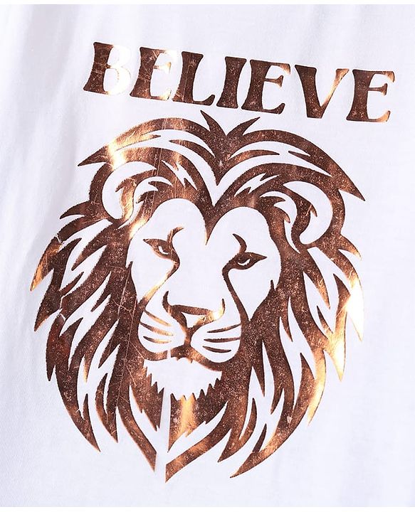 Pine Kids Knit Full Sleeves Solid Color Blazer with Half Sleeves Lion Printed T-Shirt - Maroon