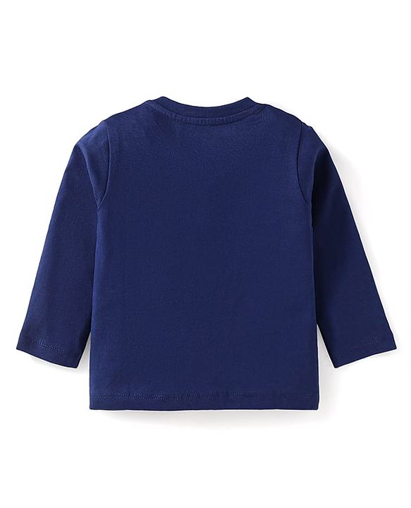Babyhug Cotton Knit Full Sleeves T-Shirts with Text Print Pack of 3 - Red Blue & Yellow