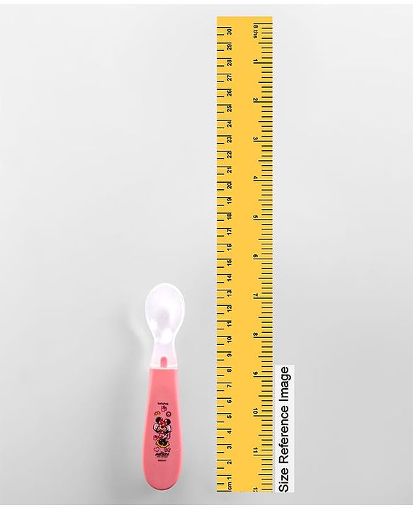 Babyhug Disney Mickey Mouse Silicone Spoons Pack of 2 - Pink