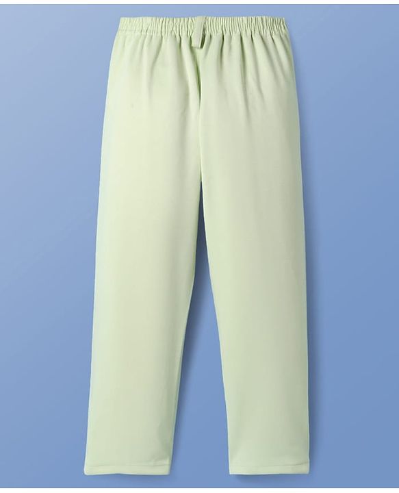 Pine Kids Knit Full Sleeves Solid Blazer with Trouser & Printed T-Shirt - Light Green