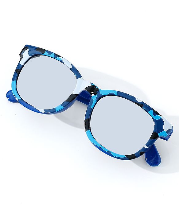 Pine Kids Free Size Sunglasses with Case - Blue