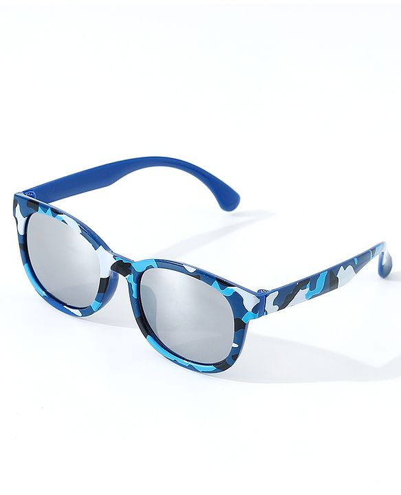 Pine Kids Free Size Sunglasses with Case - Blue
