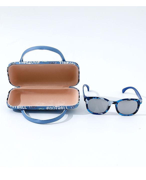 Pine Kids Free Size Sunglasses with Case - Blue