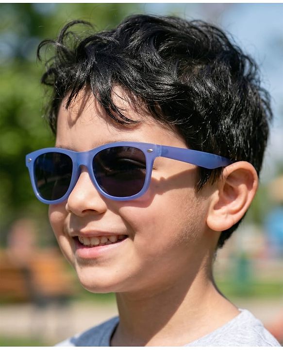 Pine Kids Free Size Sunglasses with Case - Blue