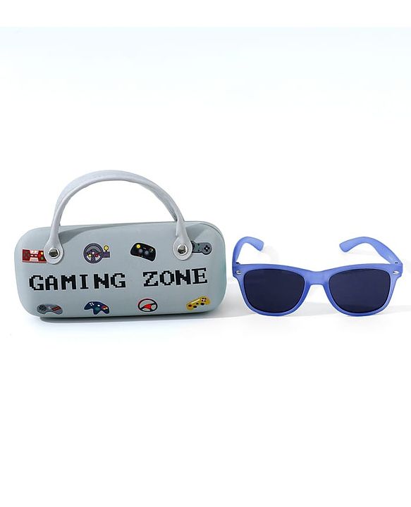 Pine Kids Free Size Sunglasses with Case - Blue
