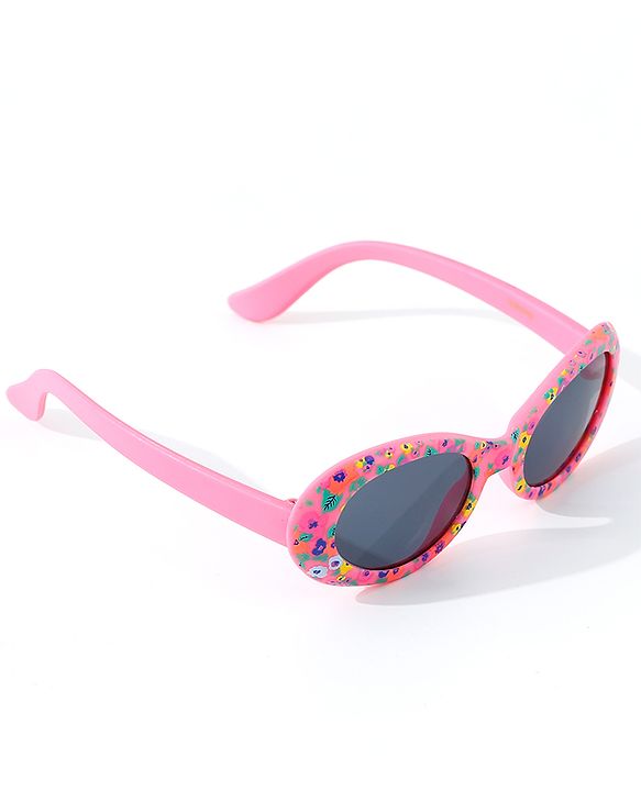 Babyhug Floral Print Free Size Sunglasses - Pink